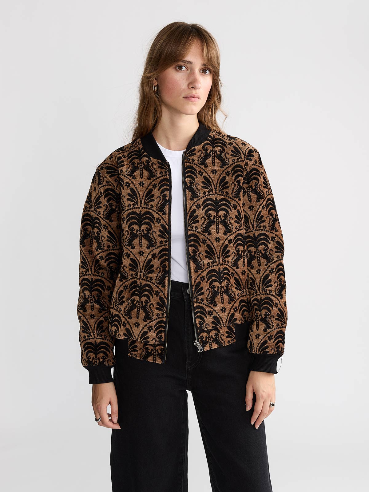 Berta Wendejacke Palm/Black