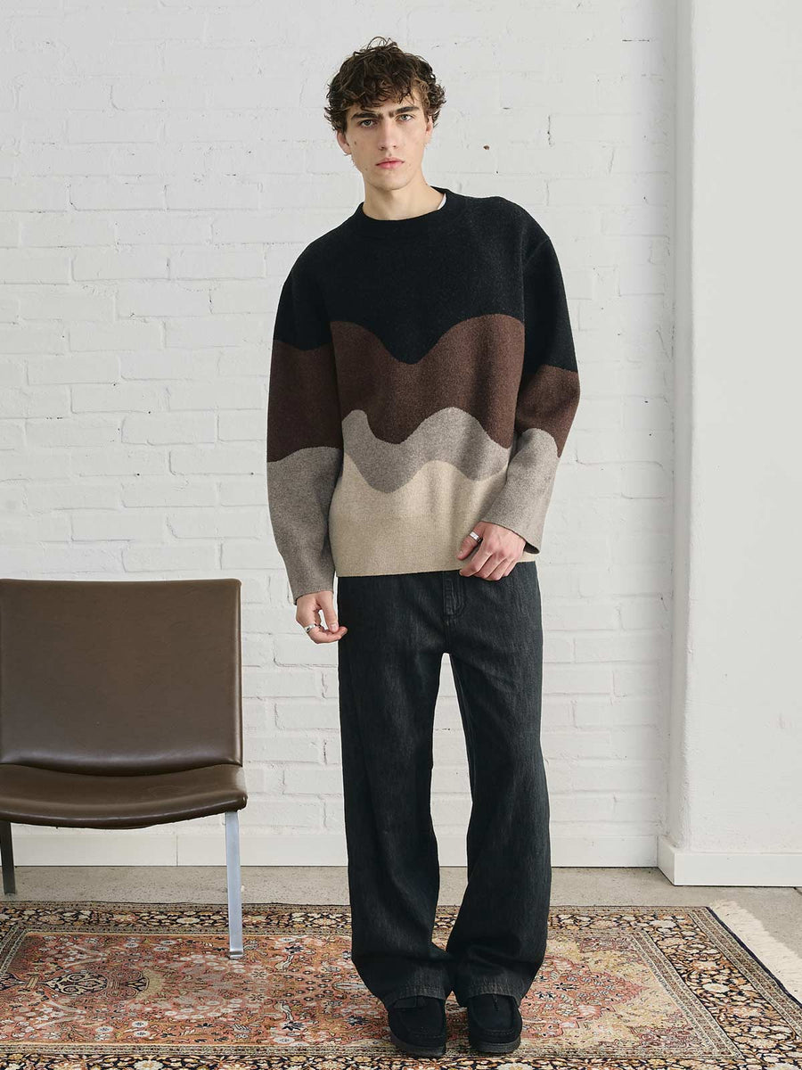 Rudi Oversized Strickpullover Sandstone