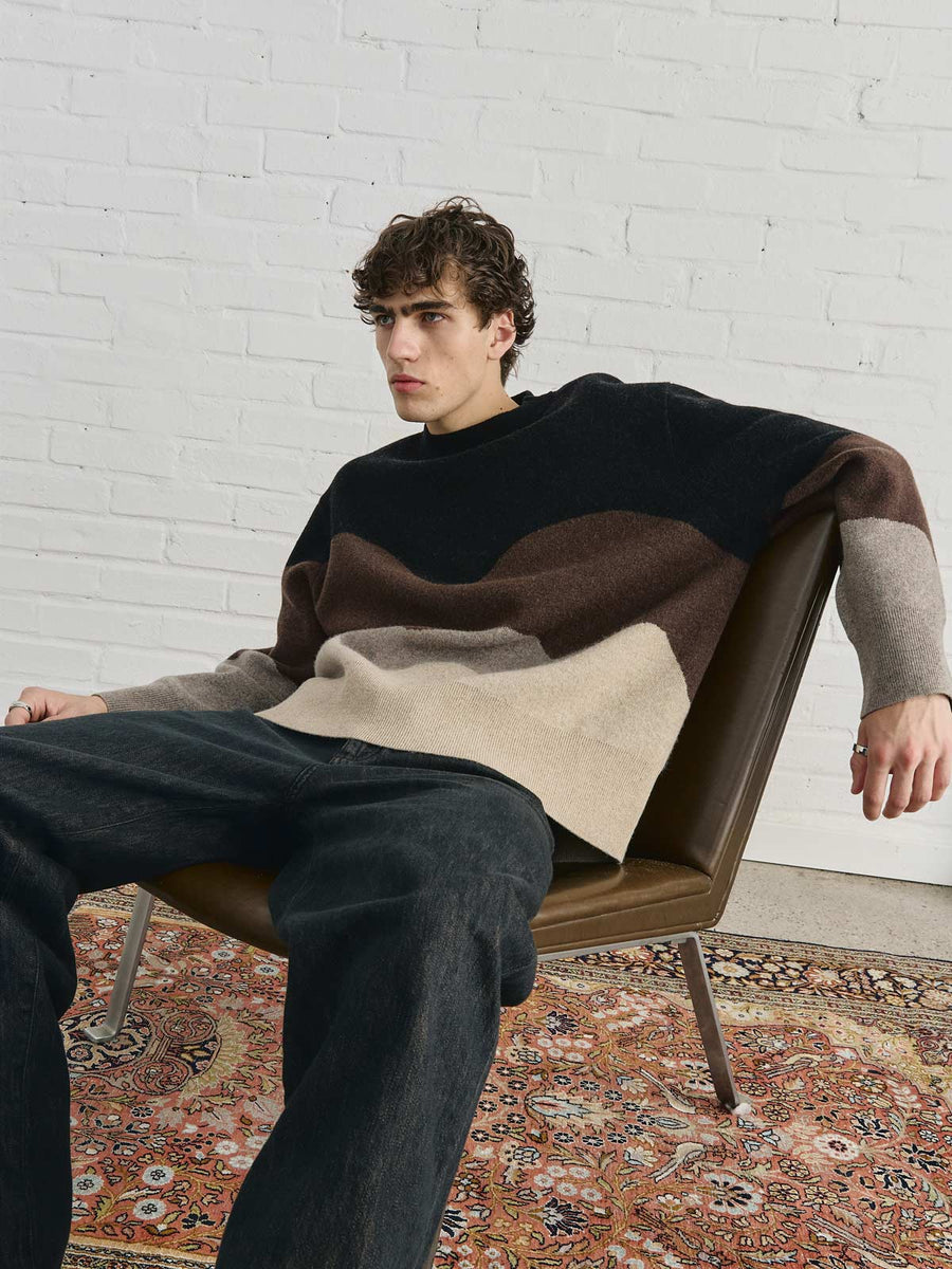 Rudi Oversized Strickpullover Sandstone