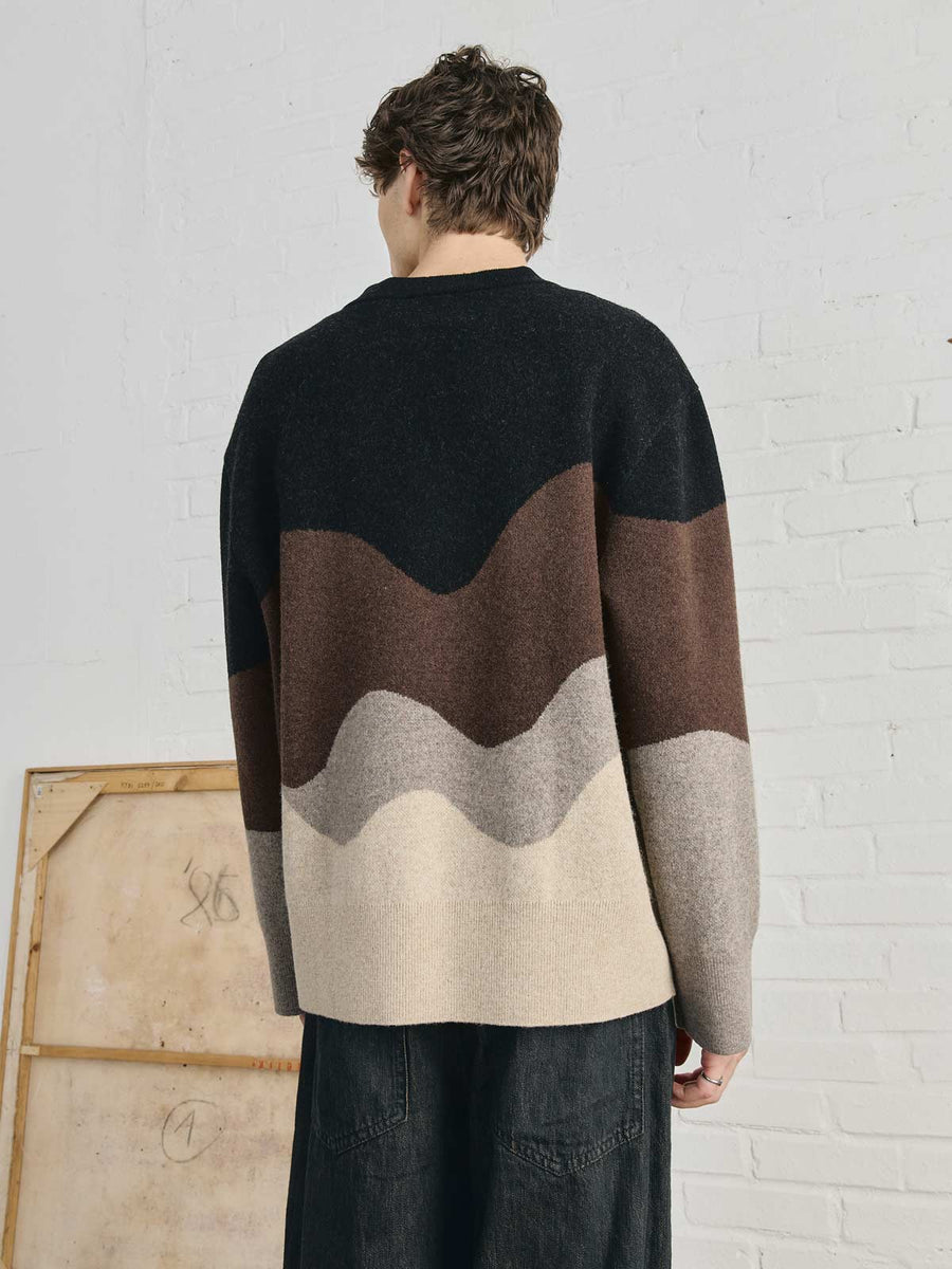 Rudi Oversized Strickpullover Sandstone