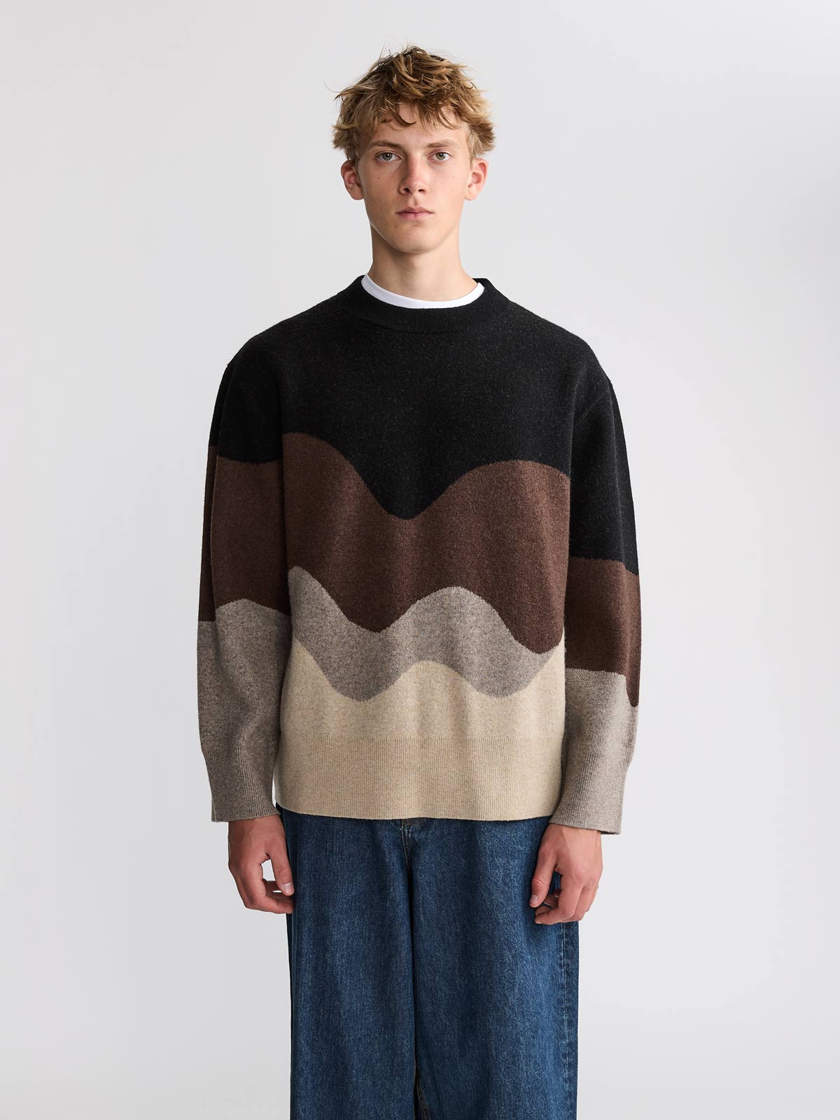 Rudi Oversized Strickpullover Sandstone