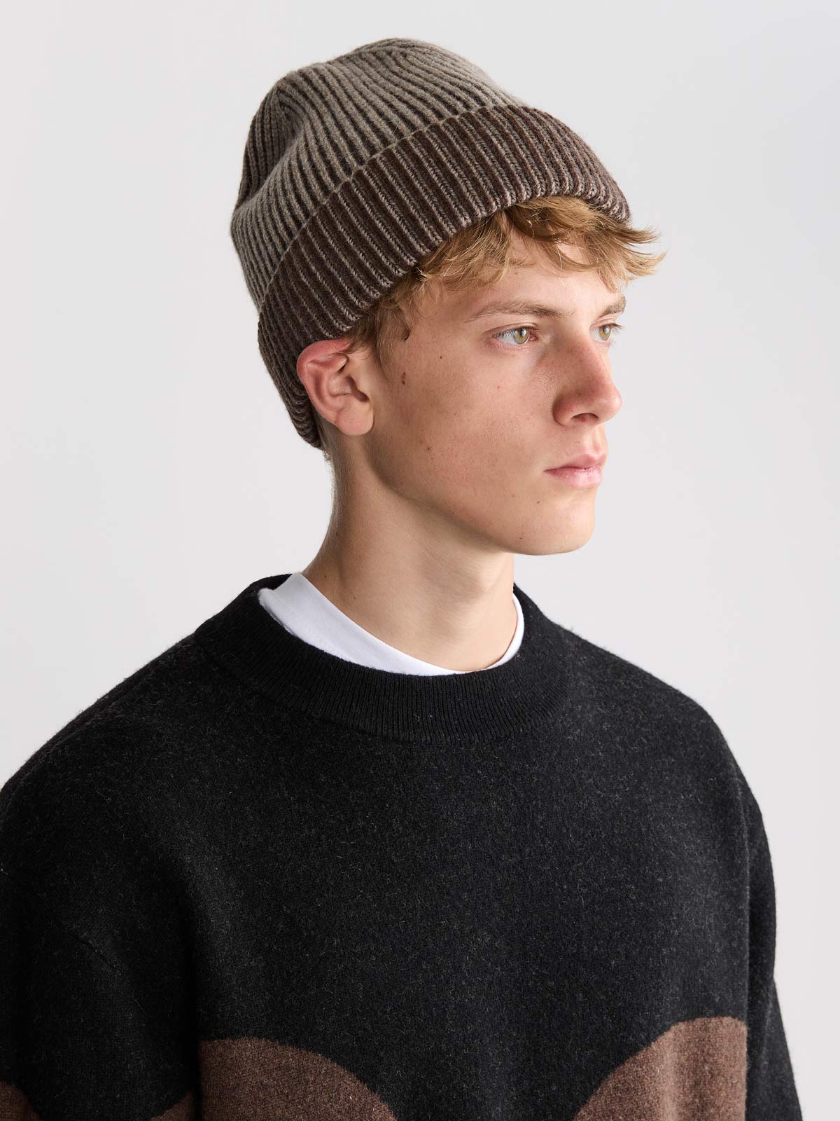 Rudi Oversized Strickpullover Sandstone
