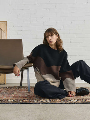 Lani Oversized Knit Sweater Sandstone