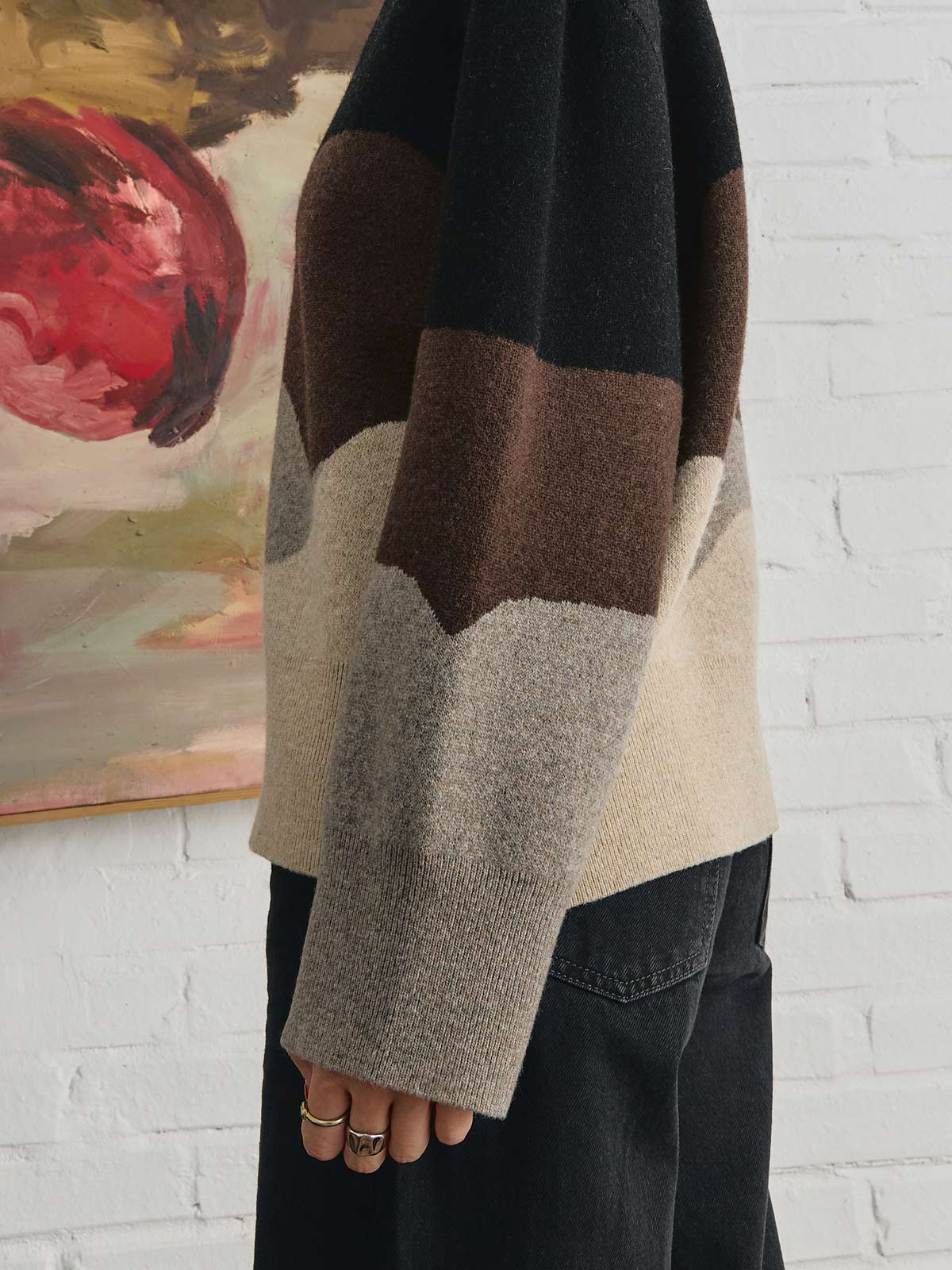 Lani Oversized Knit Sweater Sandstone