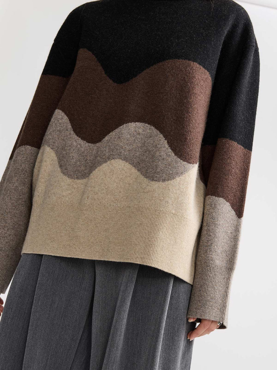 Lani Oversized Knit Sweater Sandstone