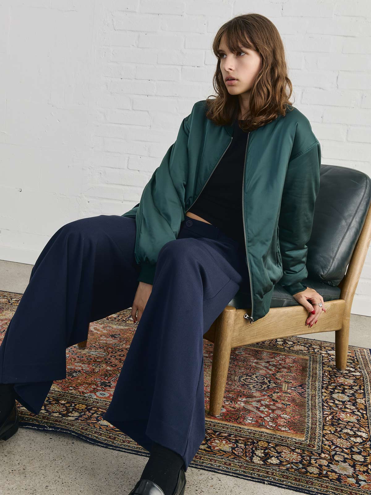 Grete Reversible Bomber Shadow/Petrol