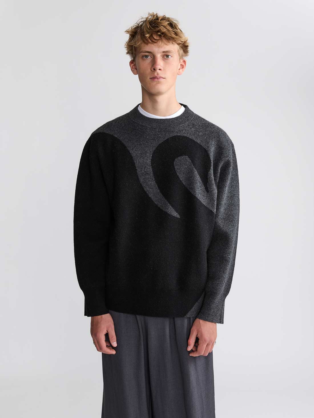 Rudi Oversized Strickpullover Swan