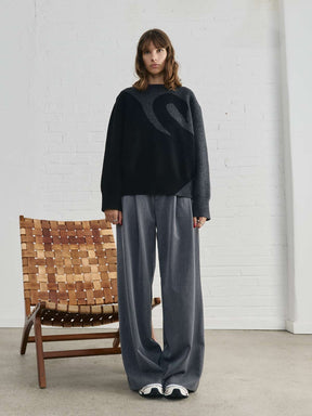 Lani Oversized Knit Sweater Swan