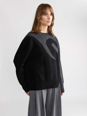 Lani Oversized Knit Sweater Swan