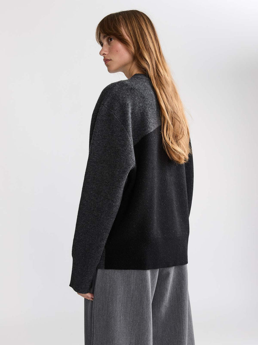 Lani Oversized Knit Sweater Swan