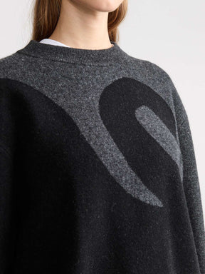 Lani Oversized Knit Sweater Swan