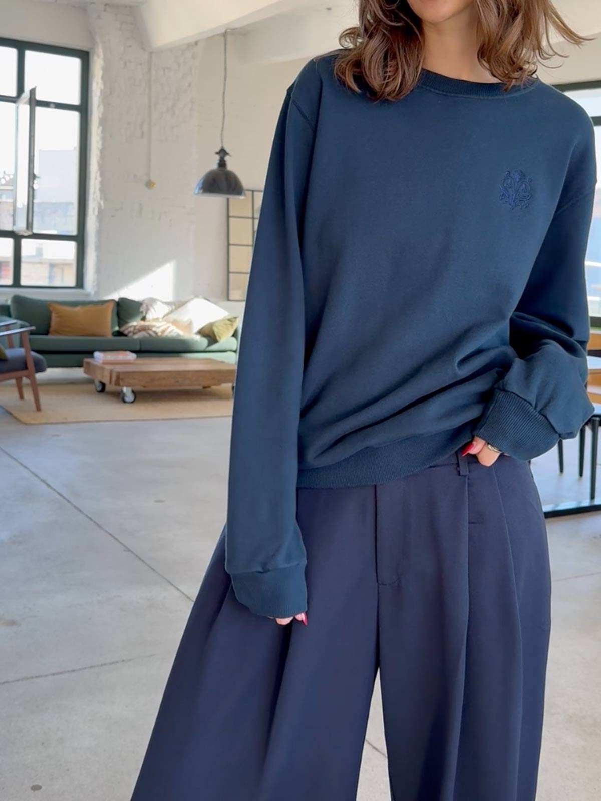 Ilse Sweatshirt Petrol