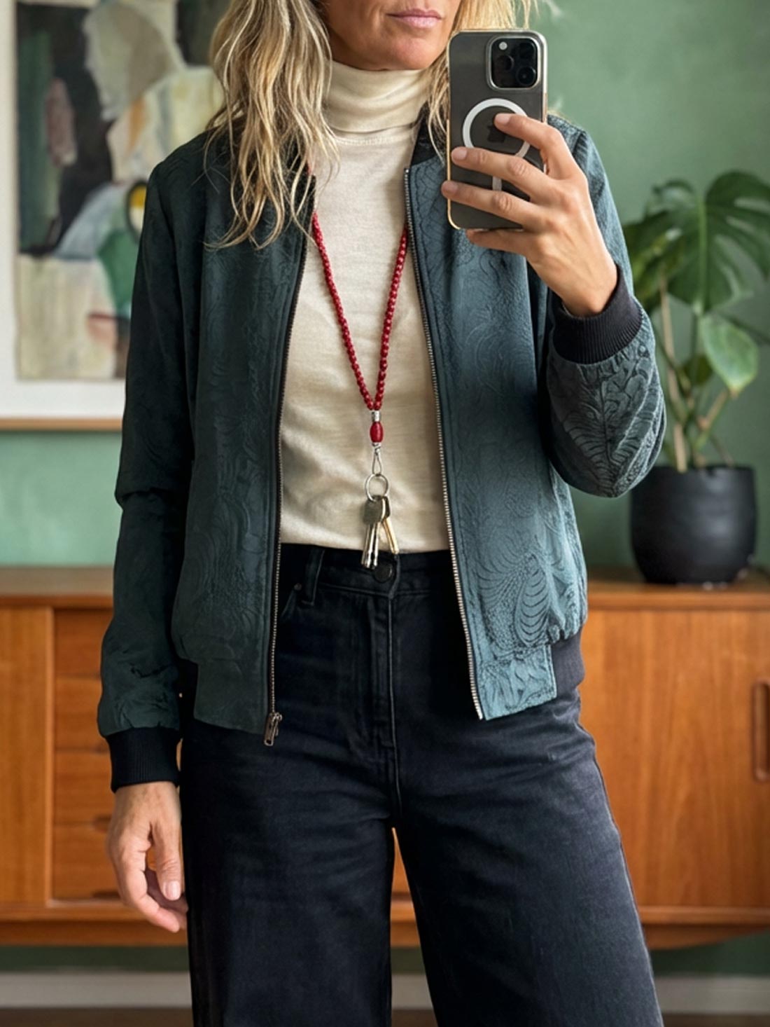 Ruth Reversible Bomber Jacket Eclipse/Black