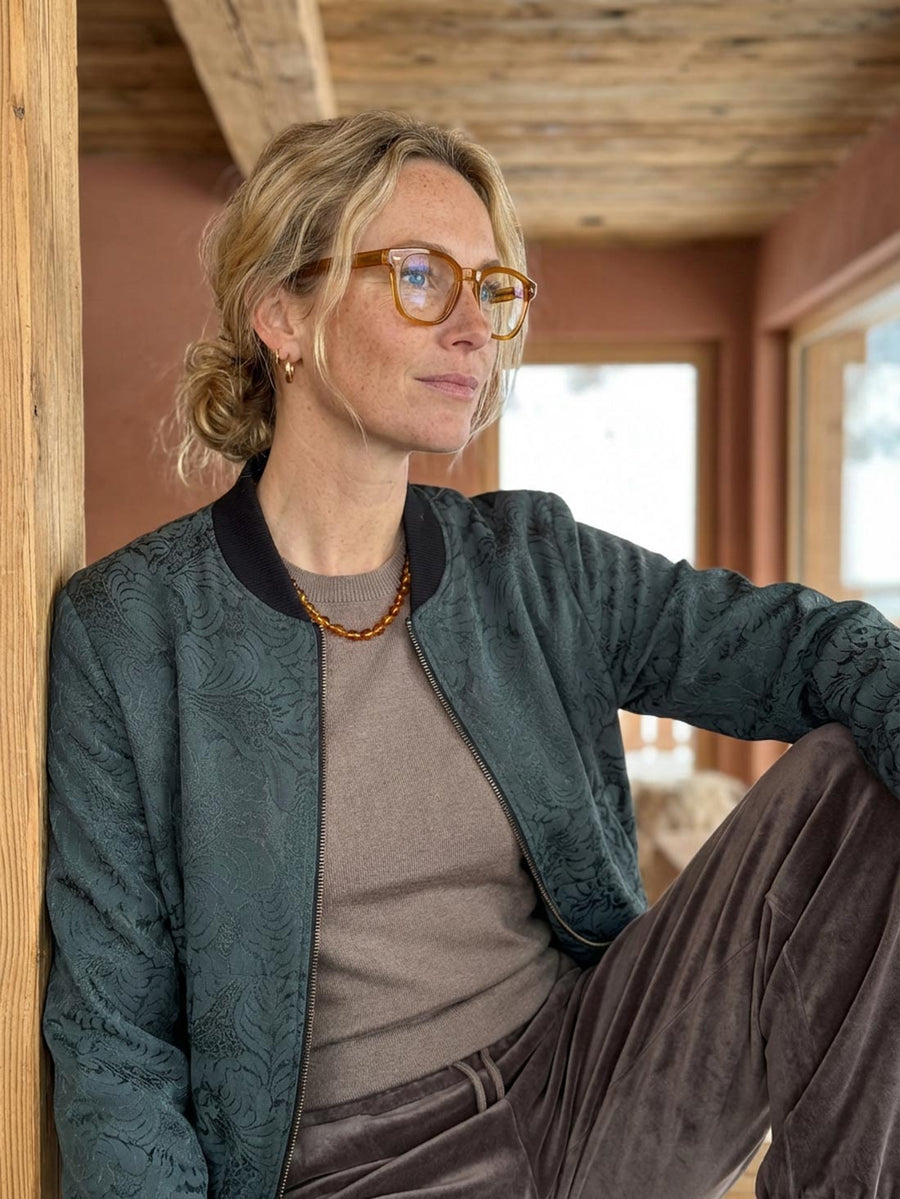 Ruth Reversible Bomber Jacket Eclipse/Black