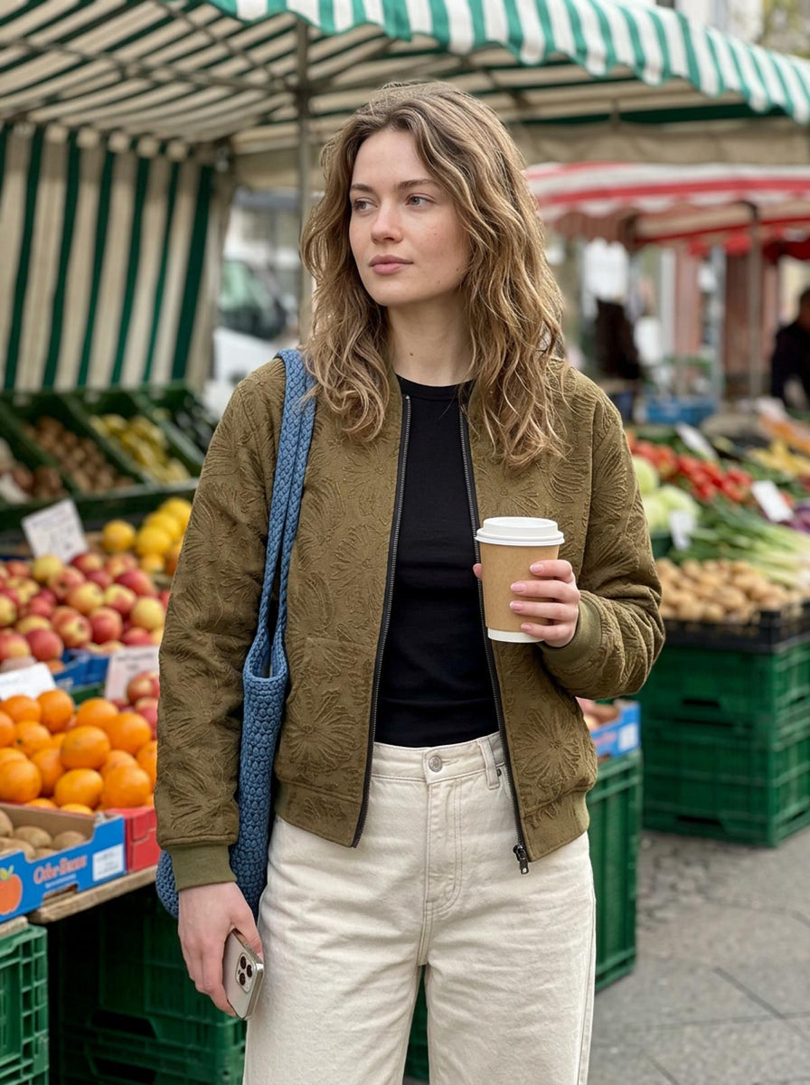 Elsa Reversible Bomber Jacket Meadow/Black