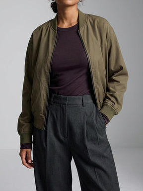 Lene Reversible Bomber Jacket Leo/Olive