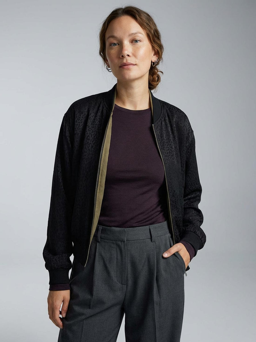 Lene Reversible Bomber Jacket Leo/Olive