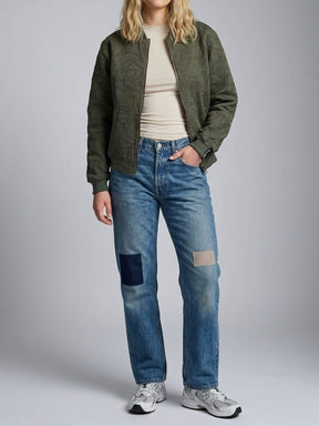 Elsa Reversible Bomber Jacket Canopy/Wine