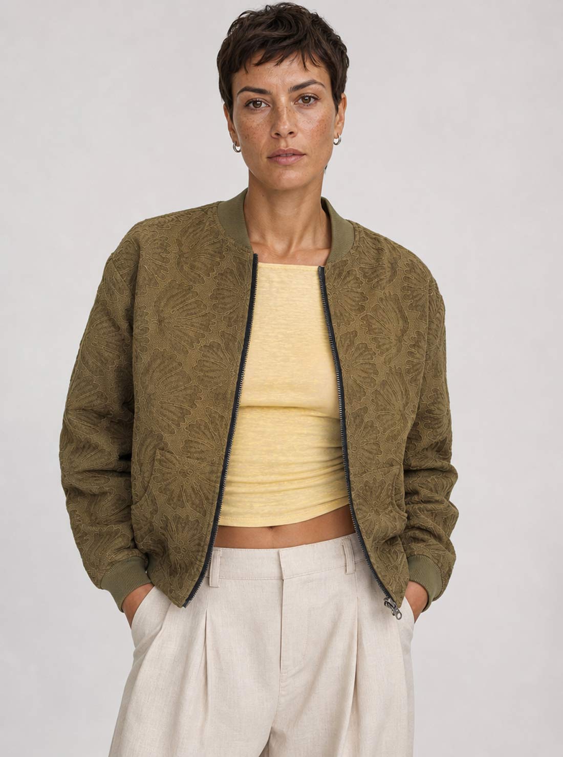 Elsa Reversible Bomber Jacket Meadow/Black