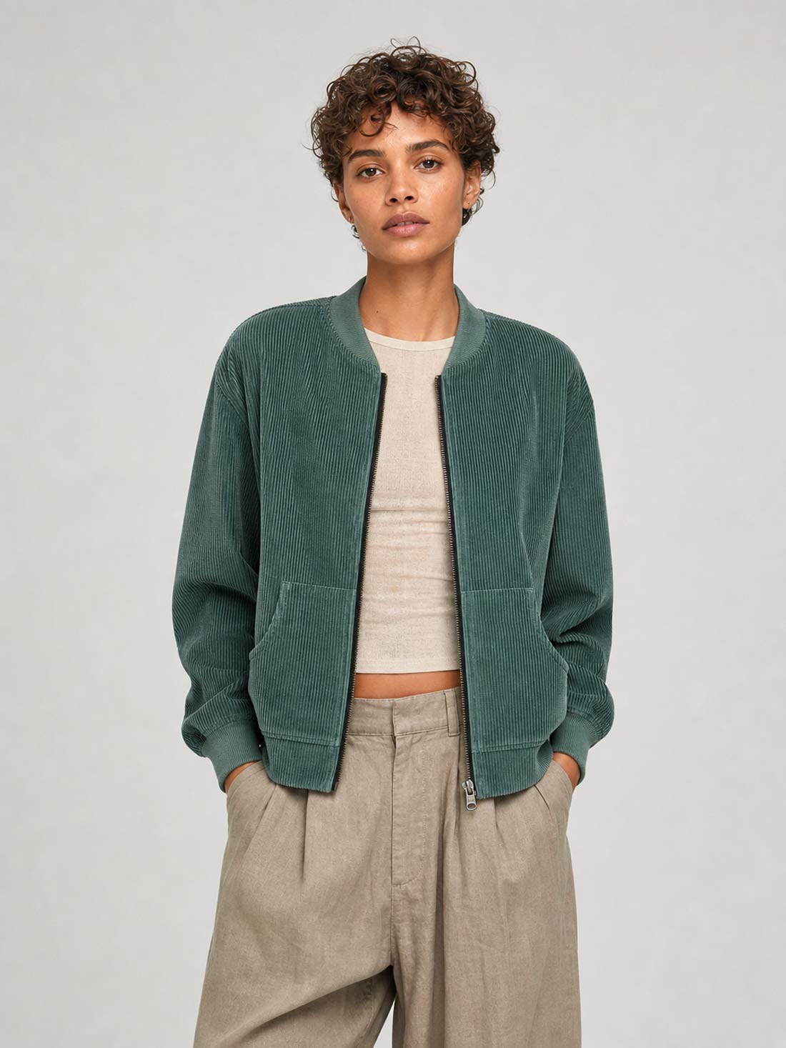 Elsa Reversible Bomber Jacket Atlas/Teal