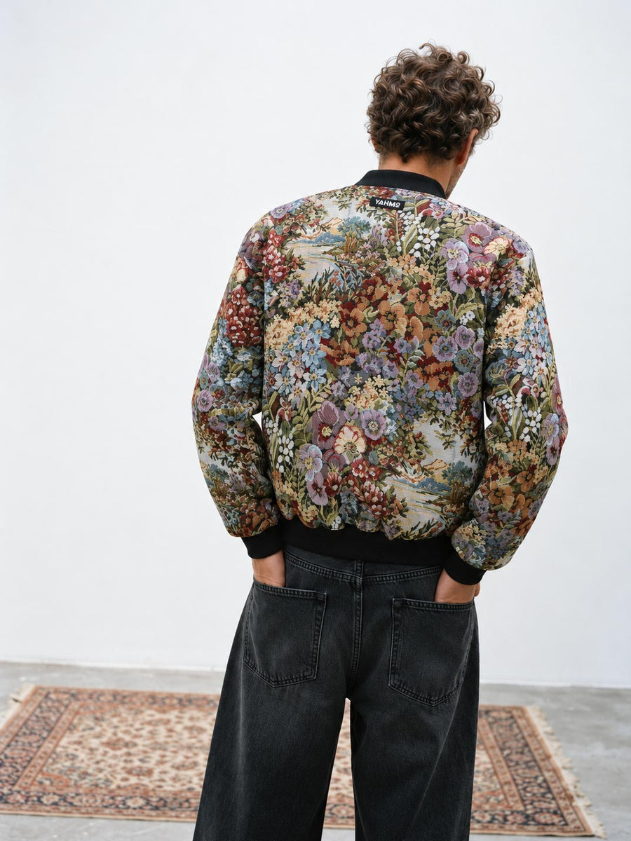Siggi Reversible Bomber Jacket Bouquet/Black