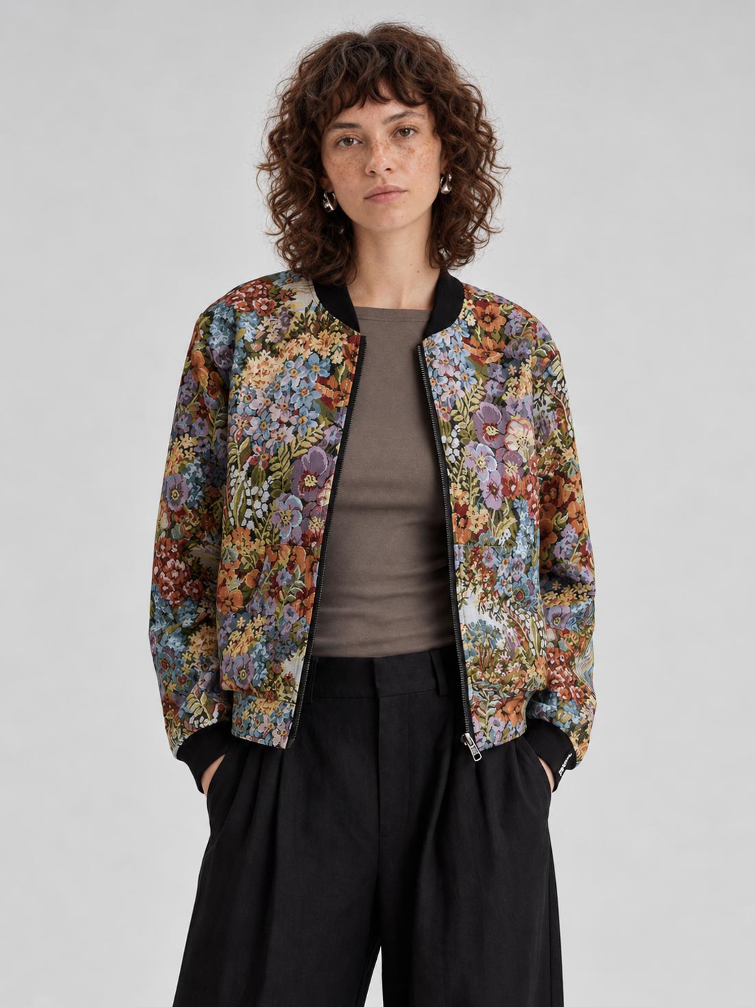 Berta Wendejacke Bouquet/Black