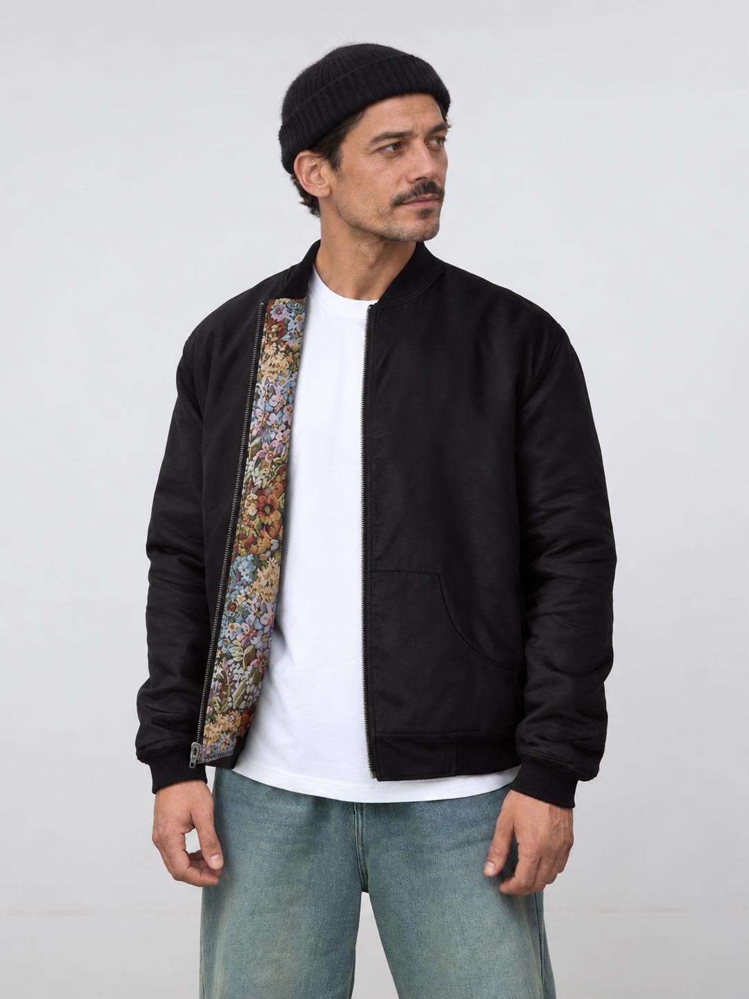 Siggi Reversible Bomber Jacket Bouquet/Black