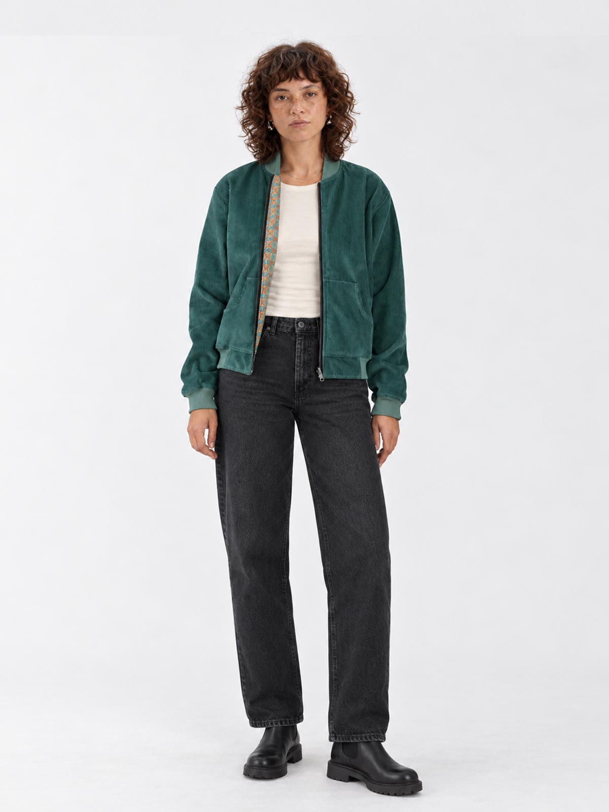 Elsa Reversible Bomber Jacket Atlas/Teal