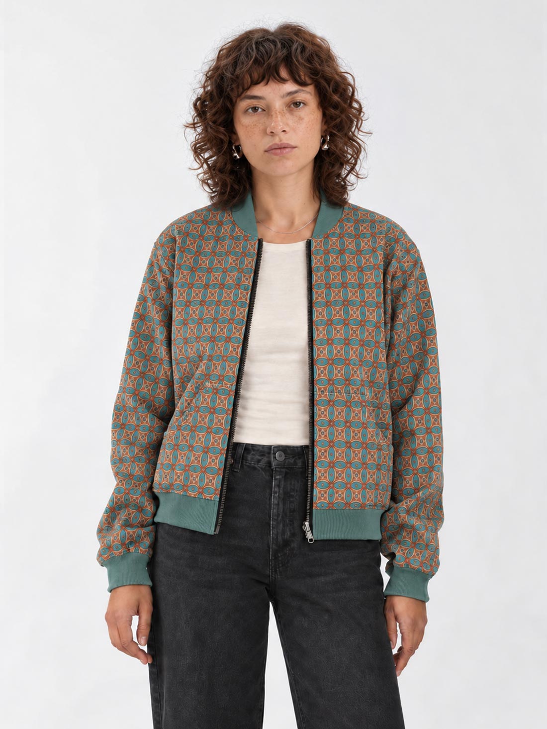 Elsa Reversible Bomber Jacket Atlas/Teal