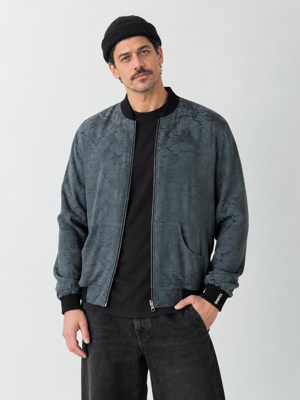Laslo Reversible Bomber Jacket Eclipse/Black