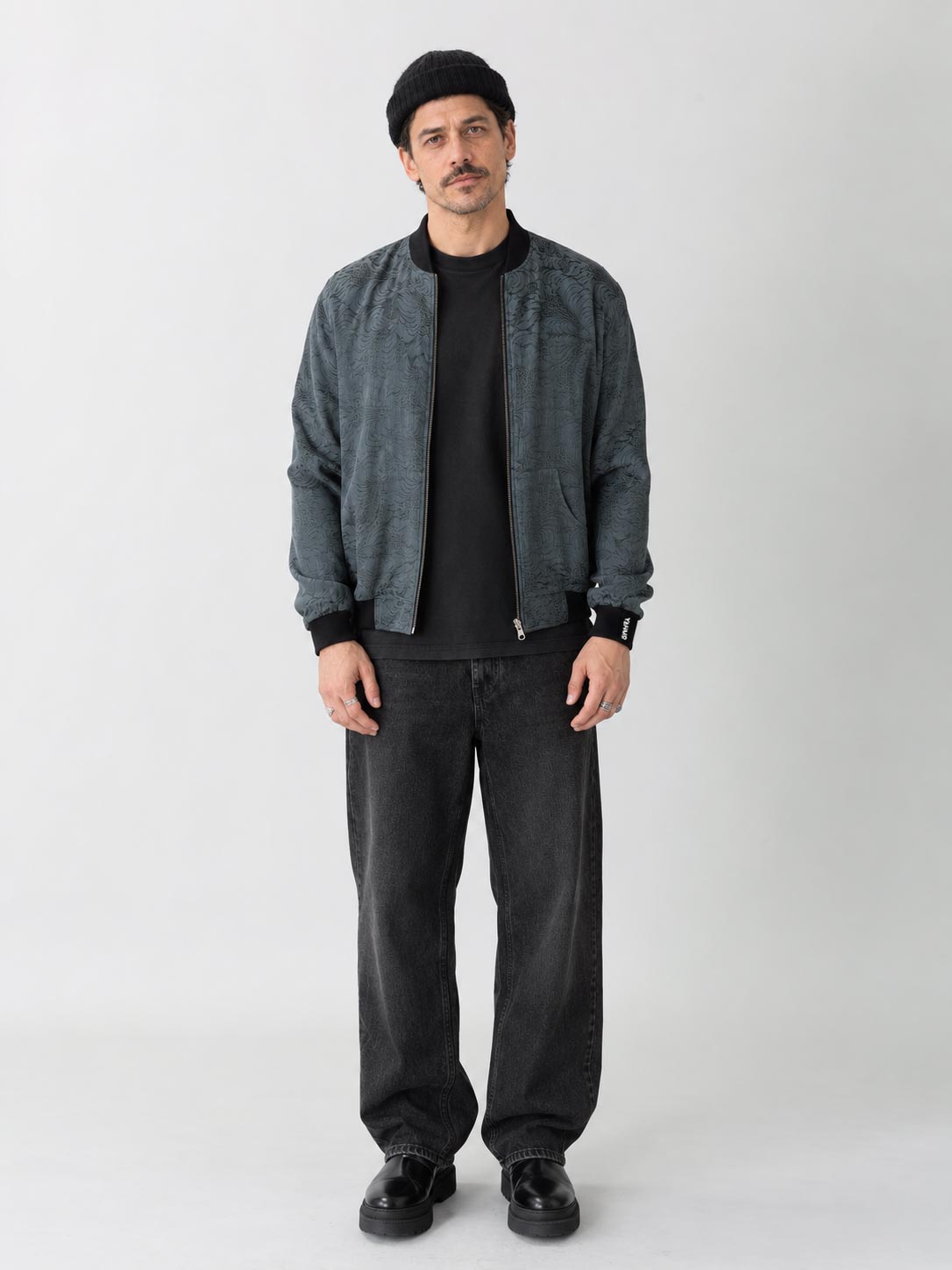 Laslo Reversible Bomber Jacket Eclipse/Black