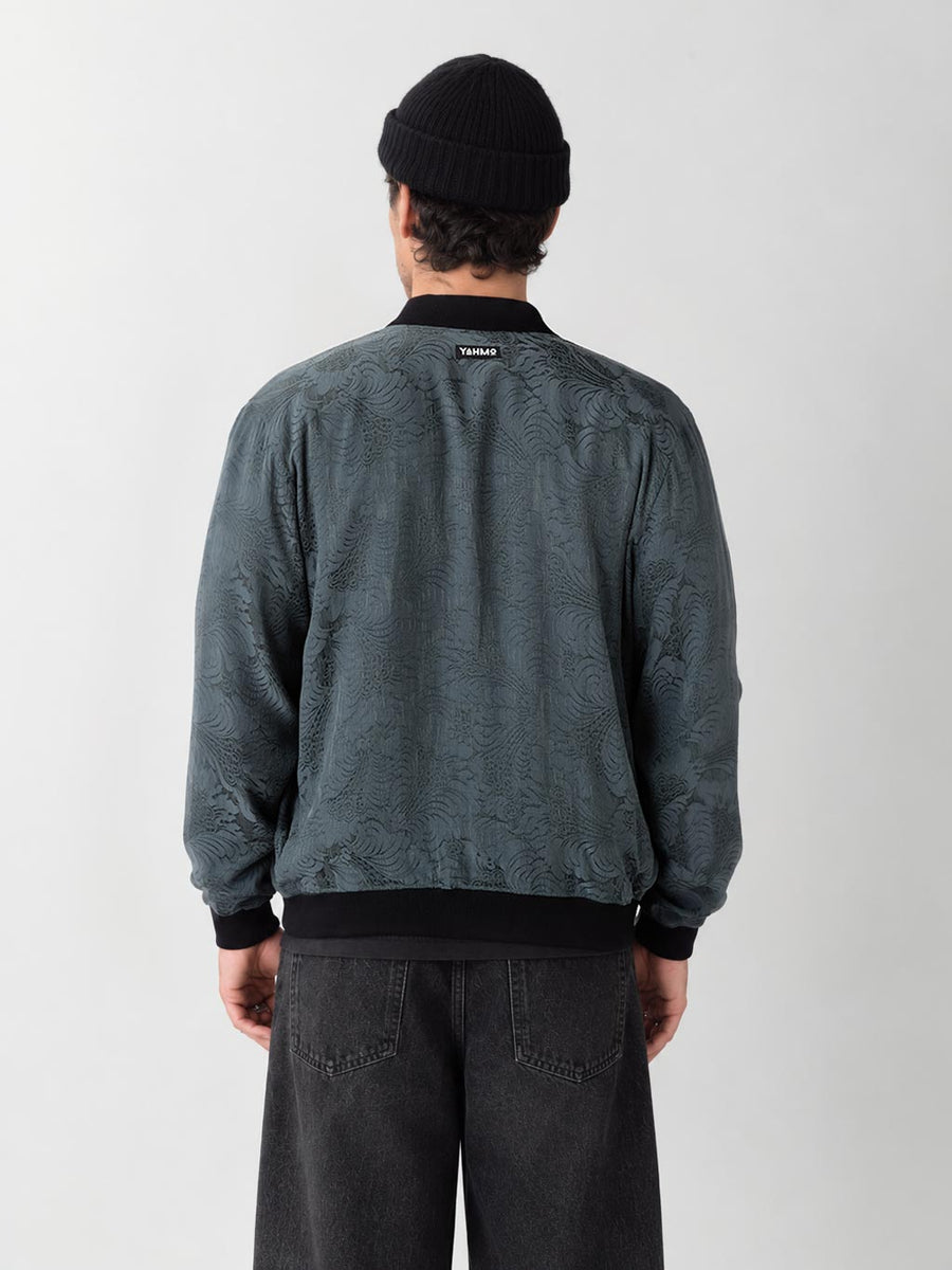 Laslo Reversible Bomber Jacket Eclipse/Black