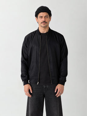 Laslo Reversible Bomber Jacket Eclipse/Black