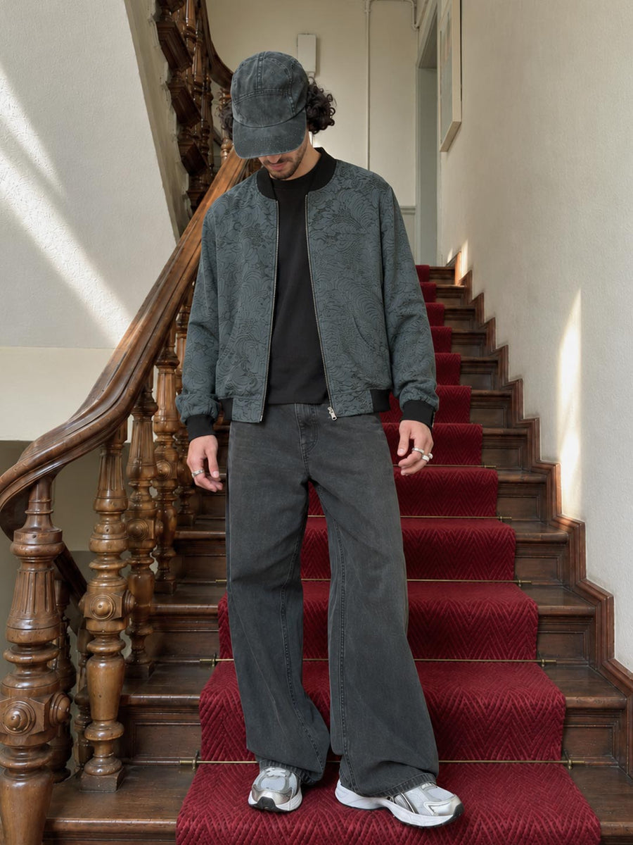 Laslo Reversible Bomber Jacket Eclipse/Black