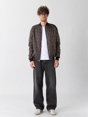 Oskar Reversible Bomber Jacket Metropolis/Black