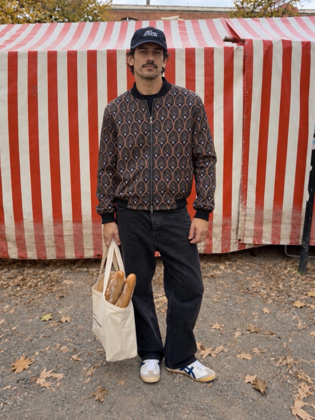 Oskar Reversible Bomber Jacket Metropolis/Black
