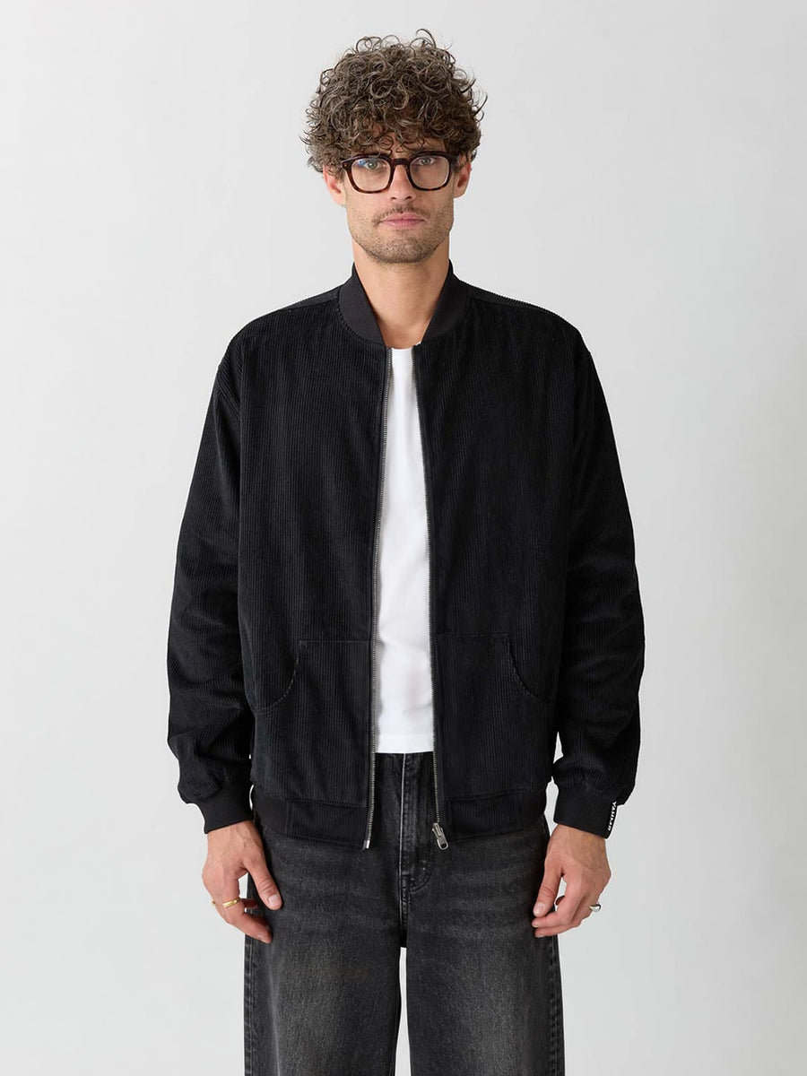 Oskar Reversible Bomber Jacket Metropolis/Black
