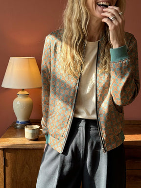 Elsa Reversible Bomber Jacket Atlas/Teal