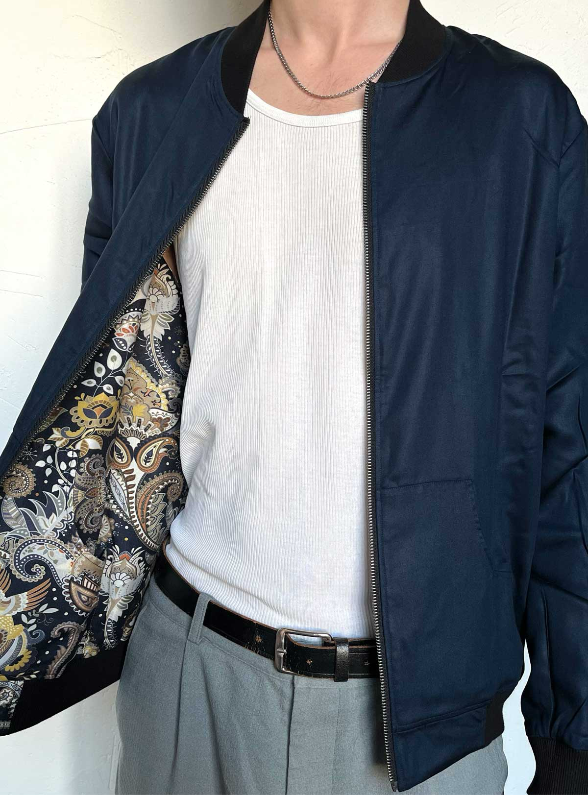 bird/navy Reversible Bomber