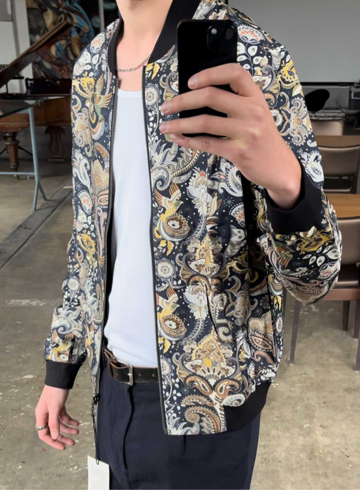 bird/navy Reversible Bomber