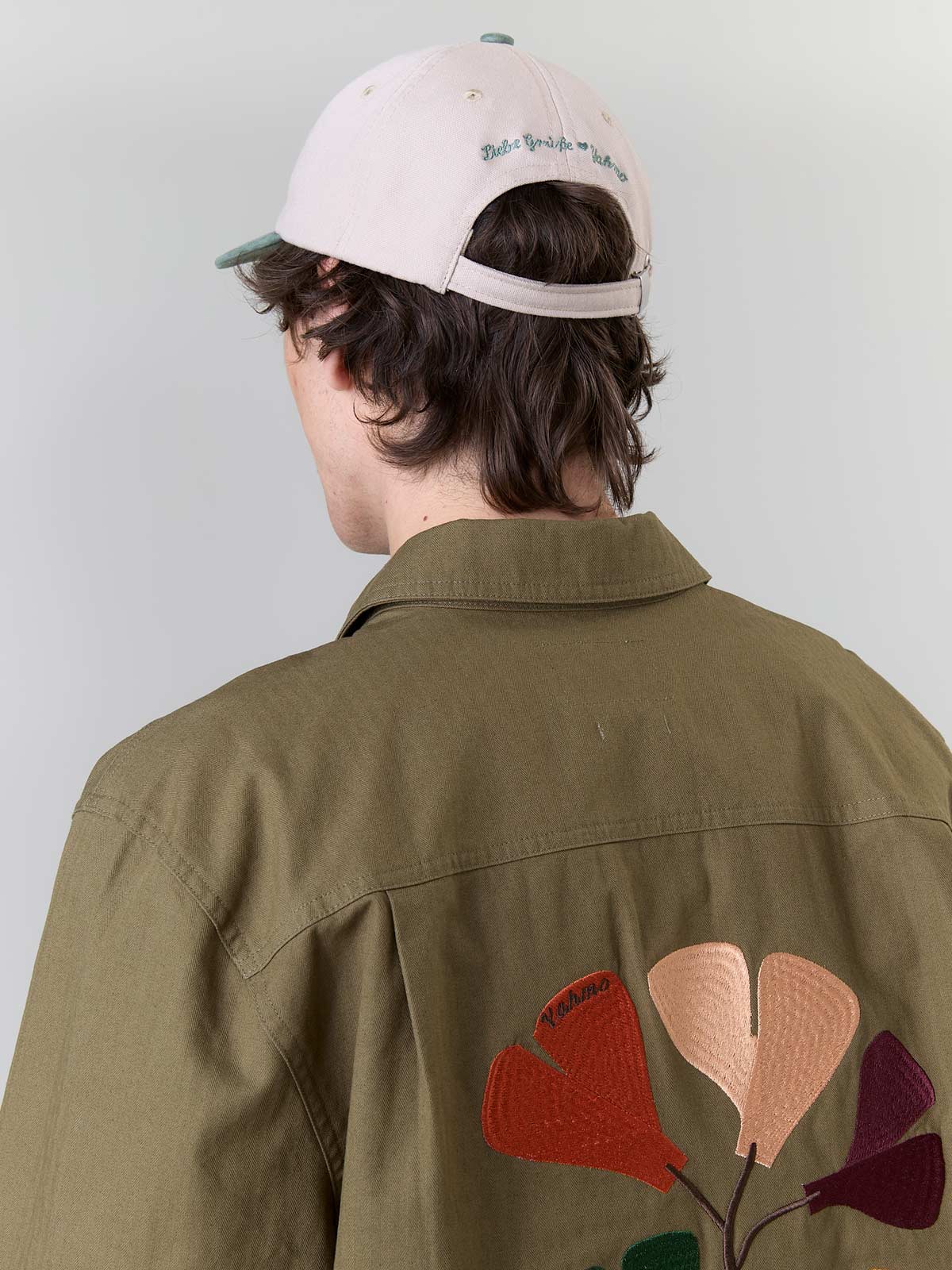 Fritz Bestickte Workwear Jacke oliv